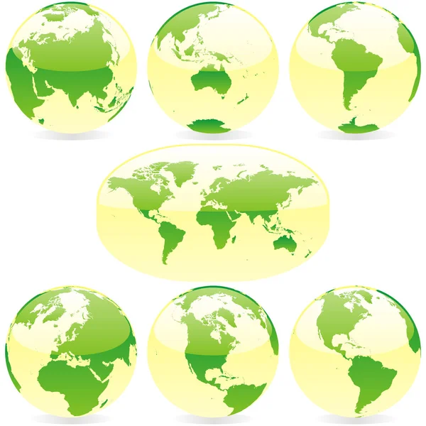 Mapas Mundiales Coloreados Geografía — Foto de Stock