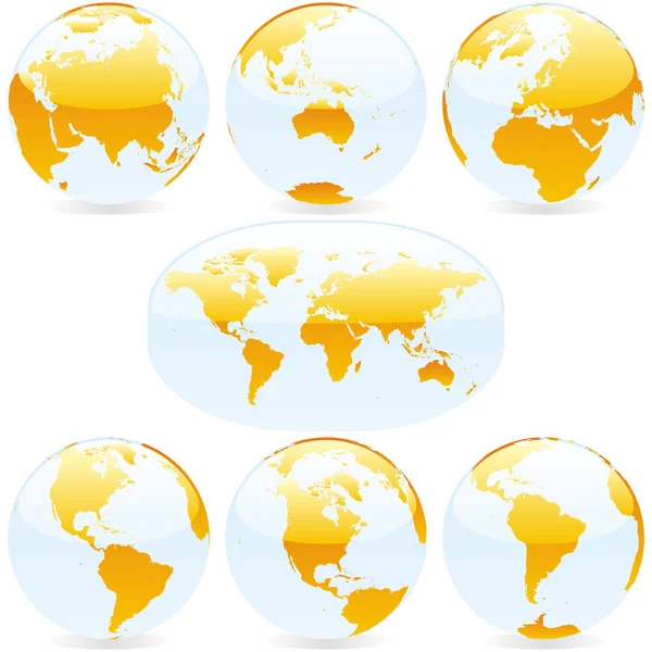 Colored World Maps Geography — Stock Photo, Image