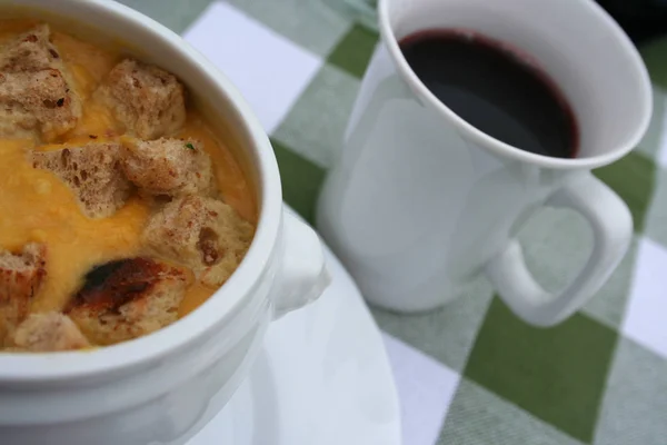 Köstliche Suppe Mahlzeit Und Essen — Stockfoto