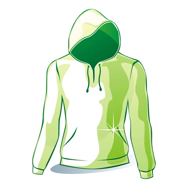 Green Woman Wearing Scarf — Stock Photo, Image