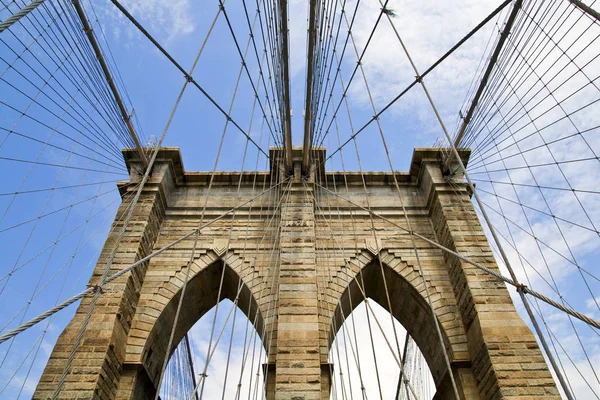 Brooklyn Bridge York Város — Stock Fotó