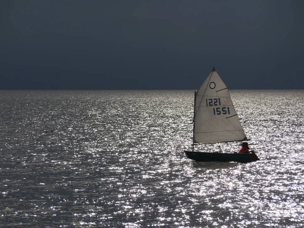 Zeilboot Zee — Stockfoto