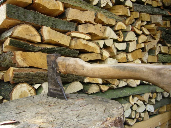 Wood Chopping — Stock Photo, Image