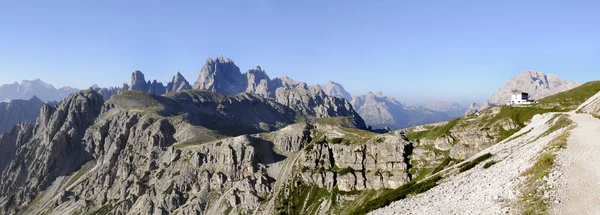 Malowniczy Widok Majestatyczny Krajobraz Dolomitów Włochy — Zdjęcie stockowe