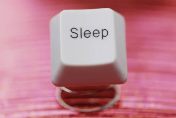 Close-up of a sleep key