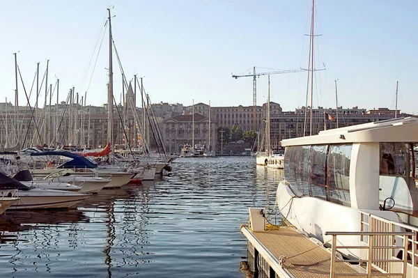 Βάρκες Στο Λιμάνι Της Μασσαλίας — Φωτογραφία Αρχείου