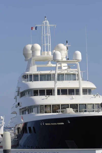 Super Yacht Nel Porto Cannes Francia — Foto Stock