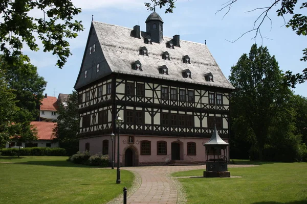 Vue Panoramique Sur Architecture Majestueuse Château Médiéval — Photo