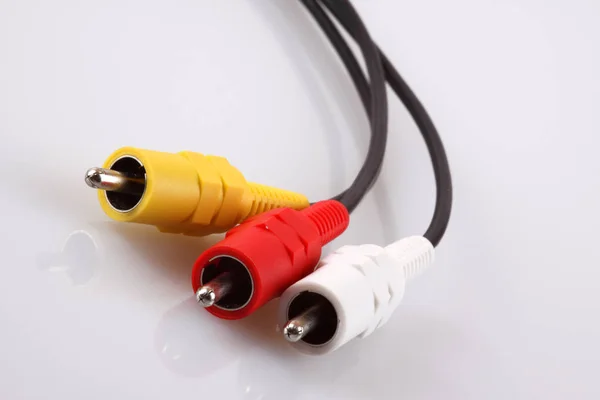 Cable Audio Para Internet Nueva Tecnología —  Fotos de Stock