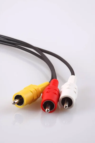 Cable Audio Para Internet Nueva Tecnología —  Fotos de Stock