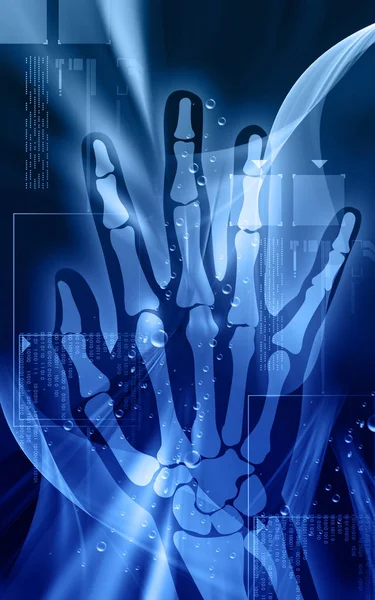 Ilustración Película Mano Xray — Foto de Stock