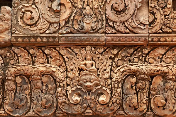 Khmerova Úleva Banteay Srei — Stock fotografie