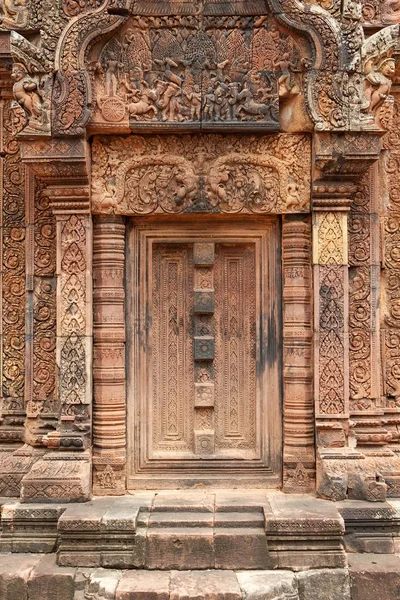 Banteay Srei Deki Khmer Yardım — Stok fotoğraf