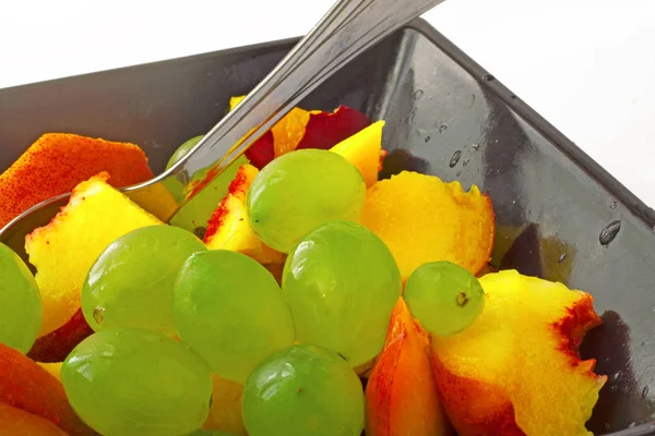Frutas Vegetais Uma Cesta — Fotografia de Stock