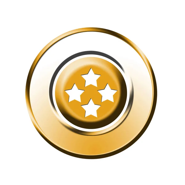 Graphic Star Sign Button — Stock Photo, Image