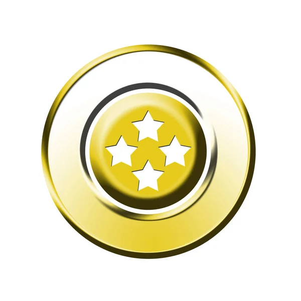 Graphic Star Sign Button — Stock Photo, Image