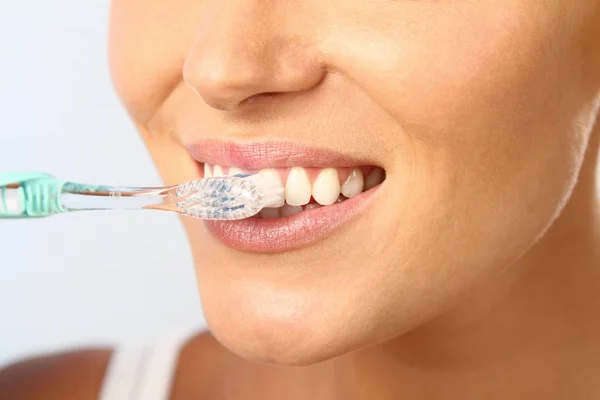 牙科护理概念 牙齿卫生 — 图库照片