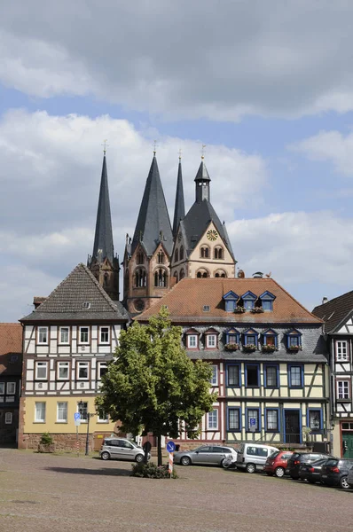 Bovenste Markt Marienkirche Gelnhausen — Stockfoto