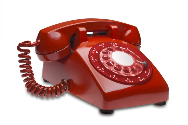 Telefone Vermelho Ângulo — Fotografia de Stock