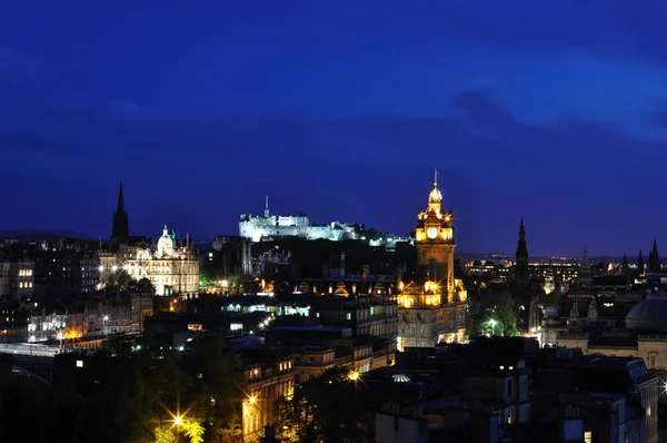 View Edinburgh Castle Night Royalty Free Stock Images
