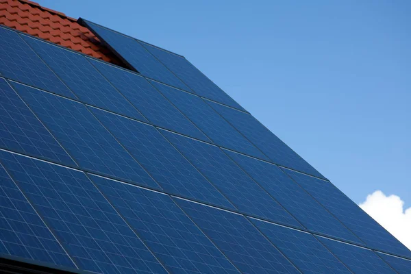 Solar Power Station Blue Sky — Stock Photo, Image