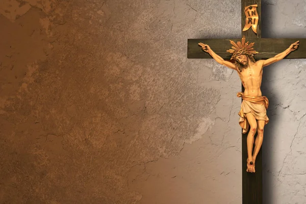 Vacker Utsikt Över Kristna Krucifix — Stockfoto