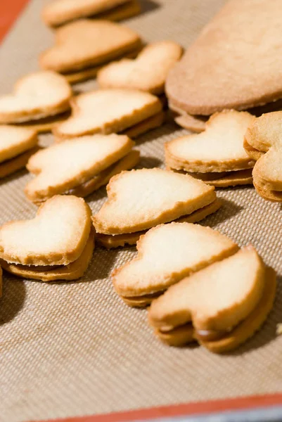 Biscoitos Caseiros Brancos Deliciosos — Fotografia de Stock