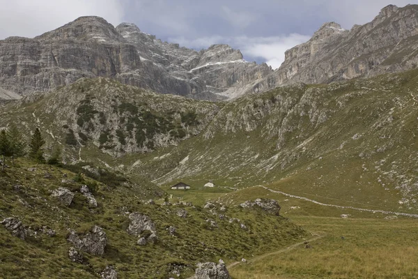 Festői Kilátás Fenséges Dolomitok Táj Olasz — Stock Fotó