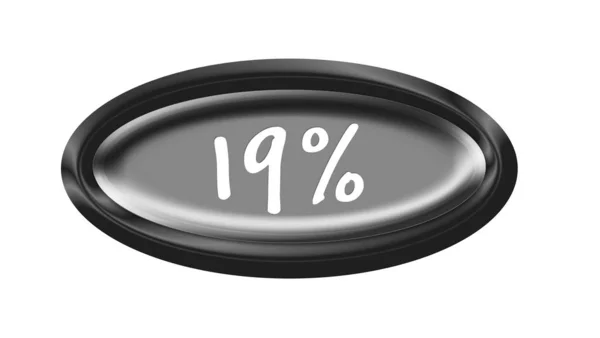Графическая Иллюстрация Кнопки Процентов — стоковое фото
