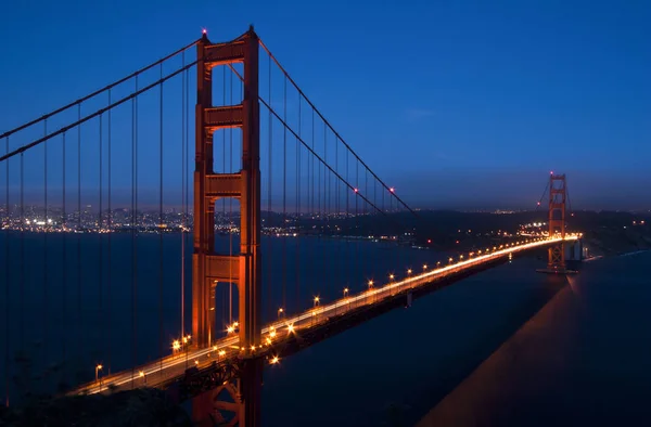 Golden Gate Bridge Nachts — Stockfoto