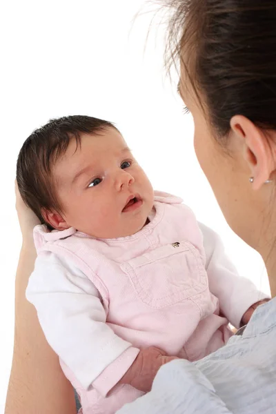 Baby Looking Mother — Stock Photo, Image