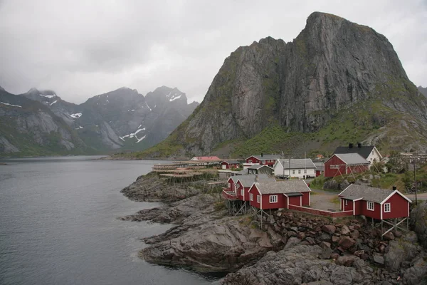 关于自然景观背景的Lofoten — 图库照片