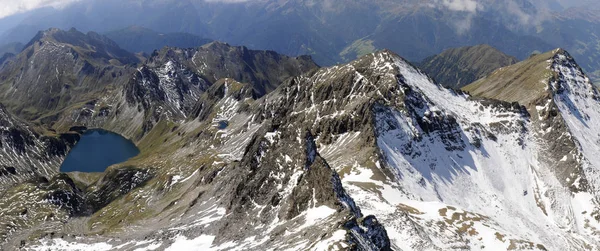 Vista Panorâmica Paisagem Majestosa Dos Alpes — Fotografia de Stock