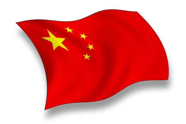 Bandeira China Bandeira País Nacional — Fotografia de Stock