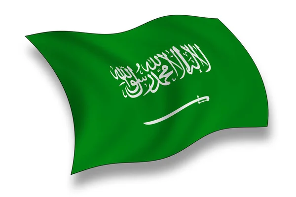 Flagge Saudi Arabiens Nationalflagge Des Landes — Stockfoto