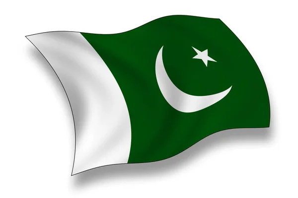 Bandeira Paquistão Bandeira Nacional País — Fotografia de Stock