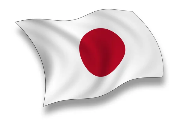 Flagge Japans Nationalflagge Des Landes — Stockfoto