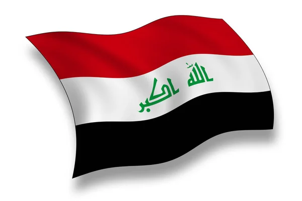 Flagge Des Irak Nationalflagge Des Landes — Stockfoto