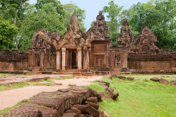 Templo Banteay Srei Angkor — Fotografia de Stock