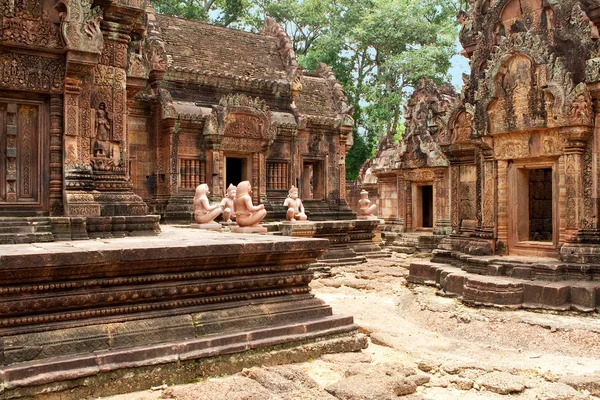 Banteay Srei Świątyni Angkor — Zdjęcie stockowe