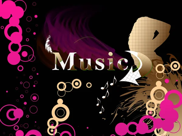 Music Background Art Wallpaper — Stock Photo, Image