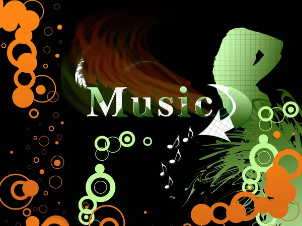 Musik Hintergrund Kunst Tapete — Stockfoto