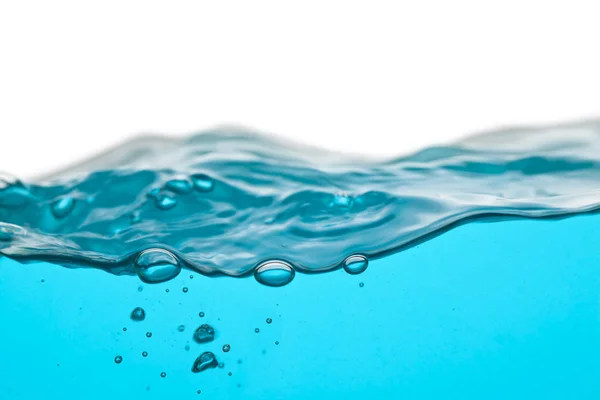 Türkisfarbene Wasseroberfläche Mit Blasen — Stockfoto