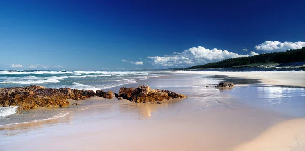 Stradbroke Ostrov Pláž Panorama — Stock fotografie