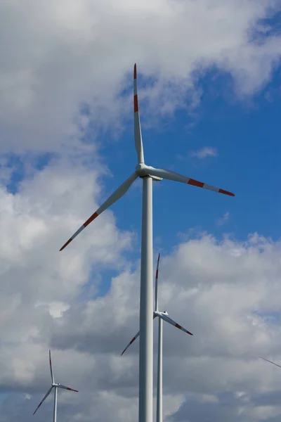 Turbinas Eólicas Energia Eólica Alternativa — Fotografia de Stock