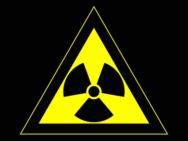 Radioactief Symbool Grafisch Ontwerp — Stockfoto