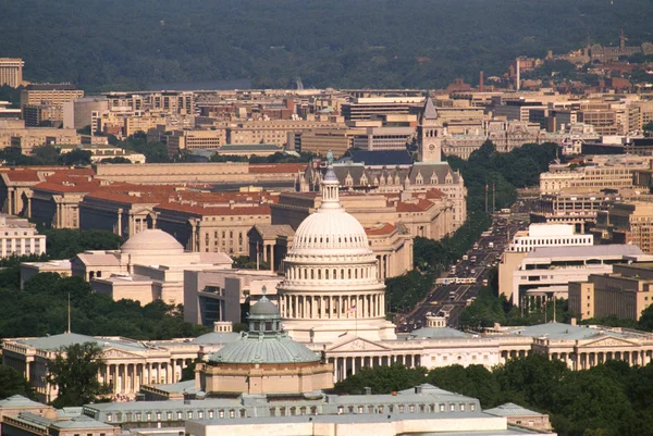 Aerial view of a government building, Capitol building, Washington DC, USA