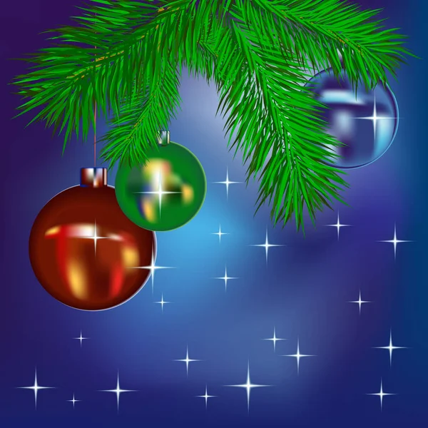 Abstrakte Weihnachten Blauer Hintergrund — Stockfoto