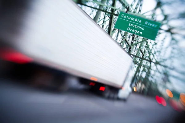 Truck Cargo Lensbaby Shallow Focus — Stock Photo, Image