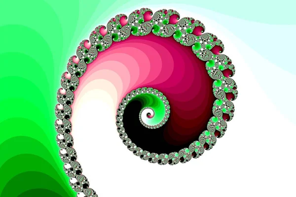 Spirale Vert Blanc Rouge — Photo